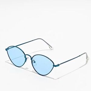 Blue Round Sunglasses